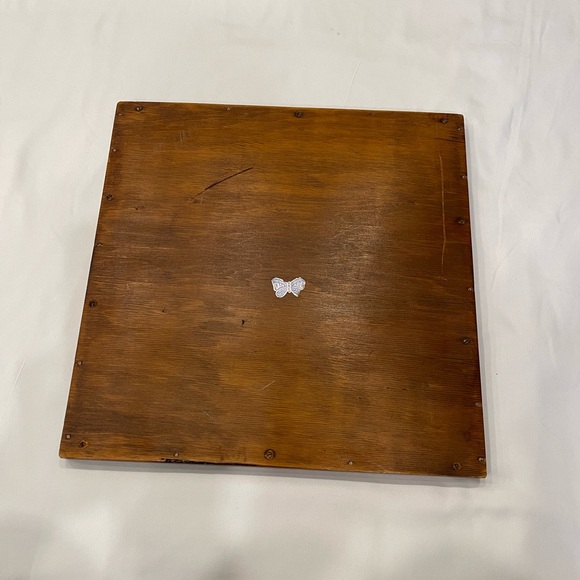 Vintage Chess Checker Board Rare Butterfly Wing Artwork Real inlaid wood BRAZIL - Picture 6 of 16